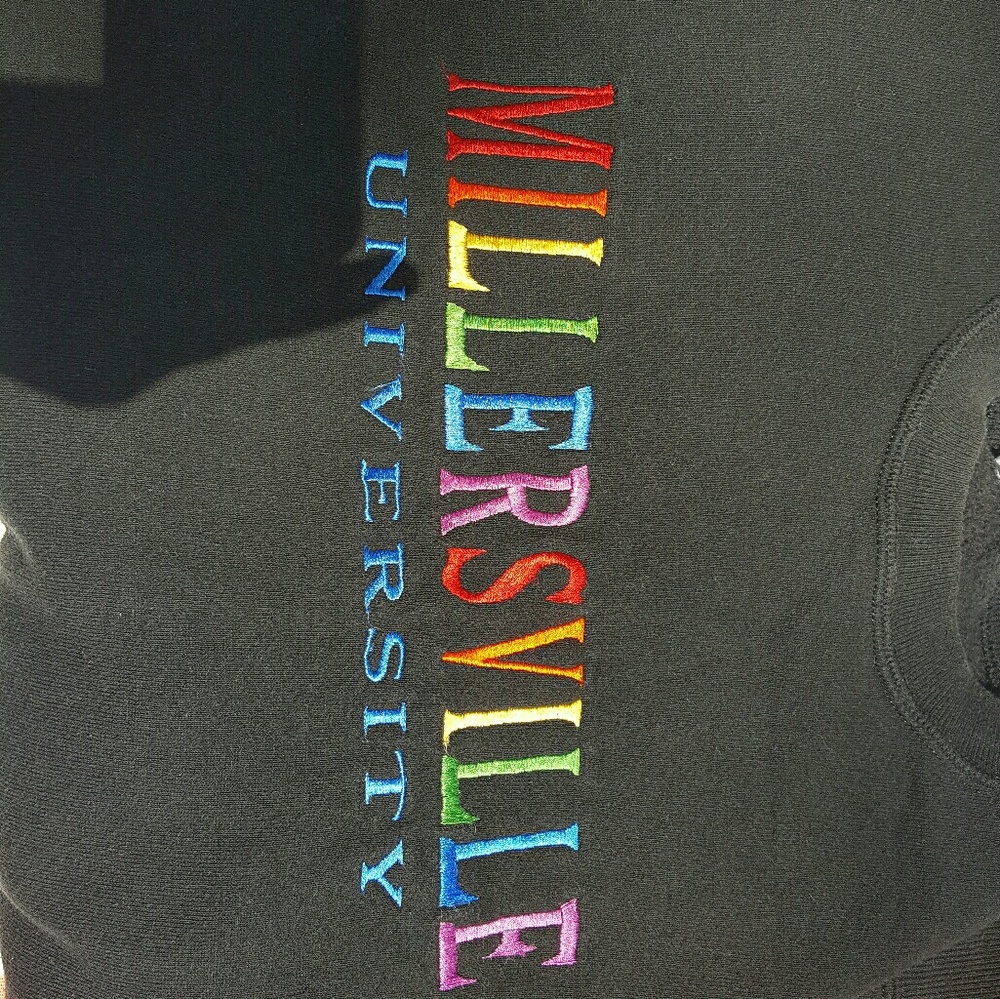 Rainbow Millersville university college sweatshirt